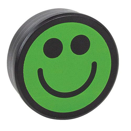 5 magneti smiley verdi 35 mm verde,