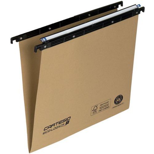 Cartelle sospese Cartesio Eco cassetto Int 33cm Fondo V nat,