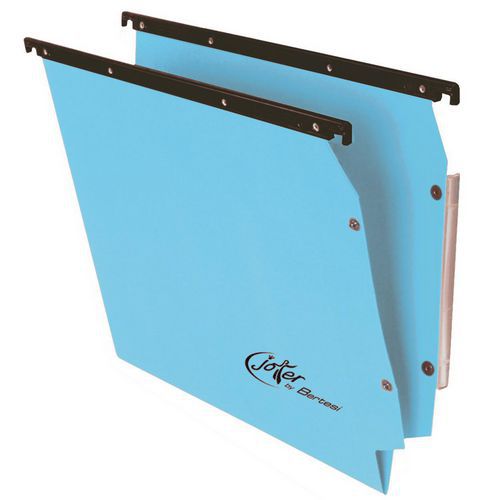 Cartelle sospese Joker blu per armadio Int 33cm. Fondo V,