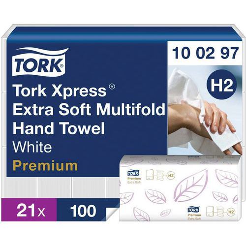 Asciugamani Tork Premium H2 2100 fogli/extra morb-Tork,
