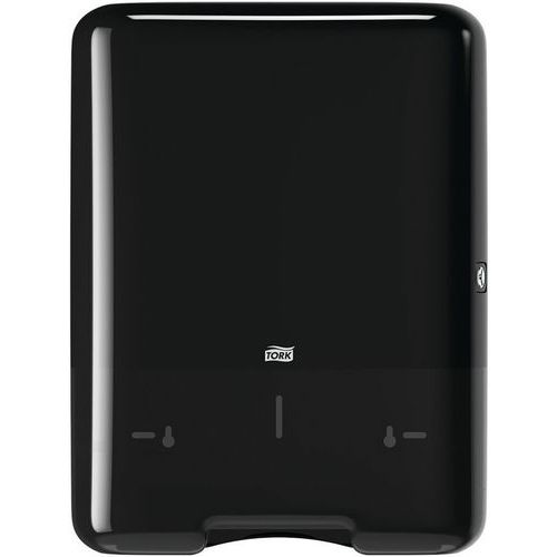 Distributore asciugamani da parete a piegatura semplice - H3 Tork 553008 – Nero,