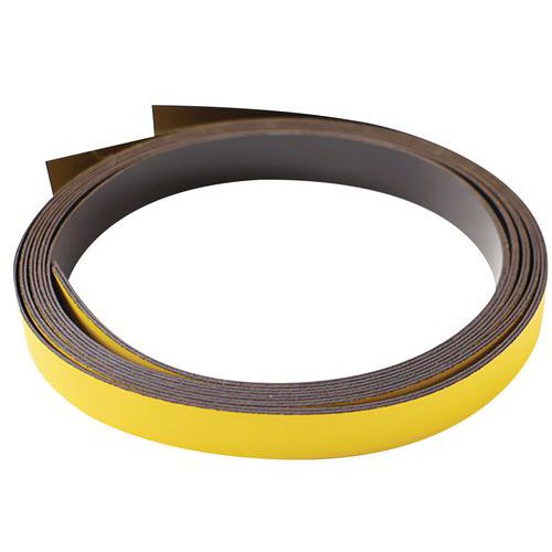 Nastro Magnetico Per Planning Giallo 100 cm x 10 mm,