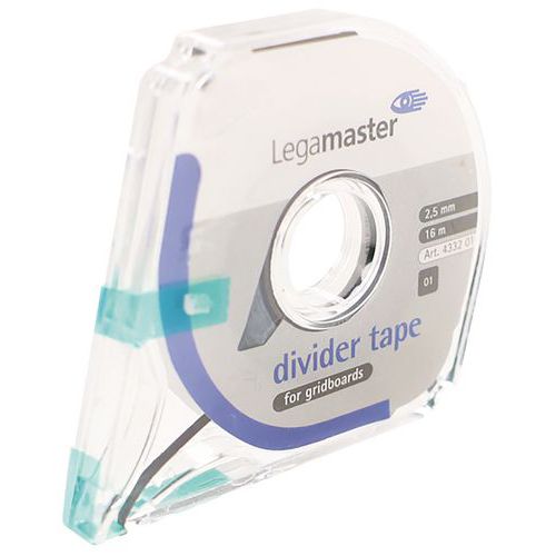 Nastro divisorio per planner 2,5 mm x 16 m, nero,