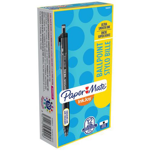Penna a sfera Paper Mate InkJoy 300 RT punta 1,0 mm - Nero,