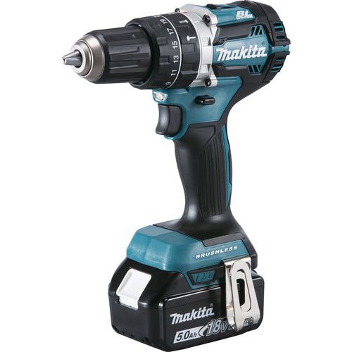 Trapano avvitatore a percussione Makita 18 V 5Ah 13 mm,