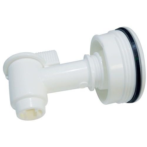 Tappo plastica G2 BSP+G3/4 BSP a vite+rubinetto c/guarn nitr,