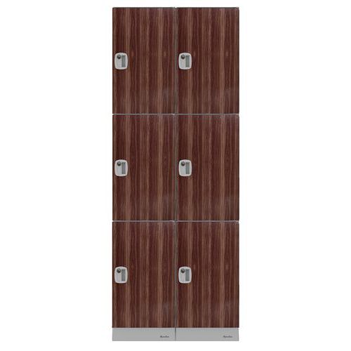 Armadietto multiscomparto 6 sc 1028mm wengé-Manutan Expert,