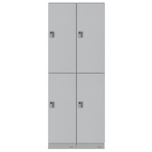 Armadietto multiscomparto 4 sc 712mm grigio-Manutan Expert,