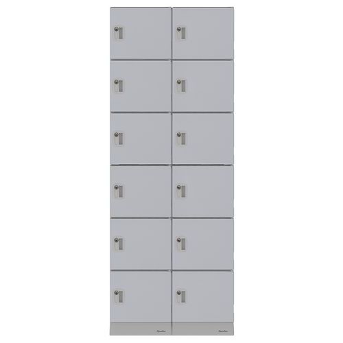 Armadietto multiscomparto 12 sc 1976mm grigio-Manutan Expert,