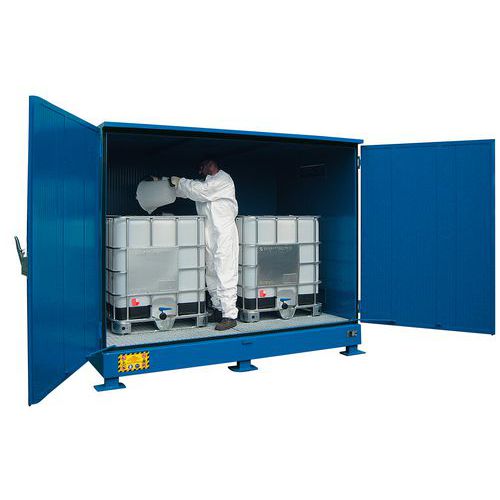 DEPOSITO CON ISOLAMENTO TERMICO PER ESTERNI PER 2 CISTERNE,