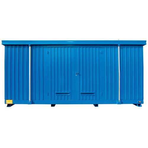 MODUL CONTAINER ZINCATO BLU SOSTANZE INQUINANTI INFIAMMABILI,