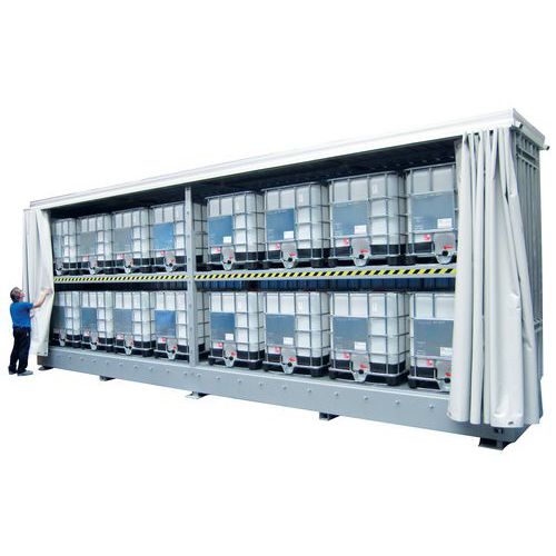 MODUL CONTAINER BASIC ZINCATO PER 16 CIST LT1000 TELONE PVC,