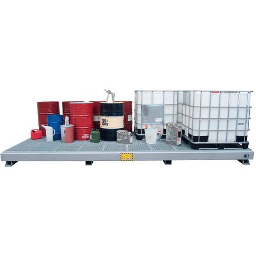 VASCA PER GRANDI SUPERFICI DIM.5000 GRIGLIATO ZINCATO,