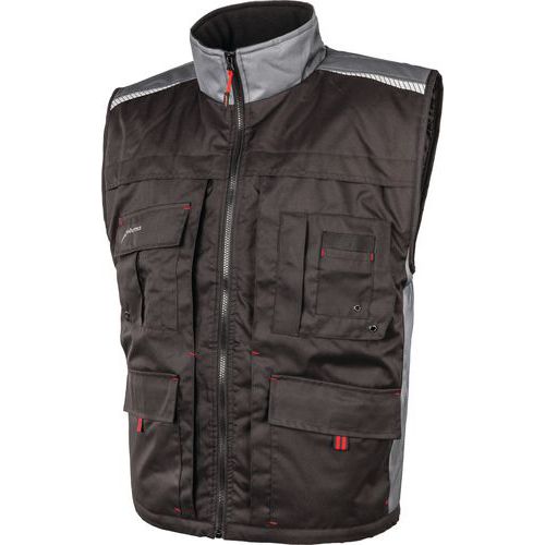 Gilet da lavoro EDISON nero taglia 4XL,