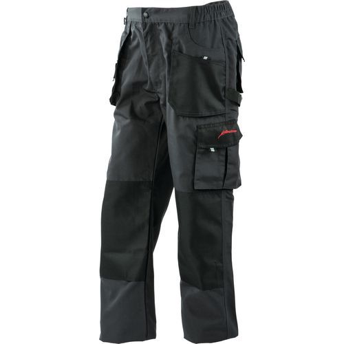 Pantaloni da lavoro ALLROUND BLACK grigio-nero taglia XS,