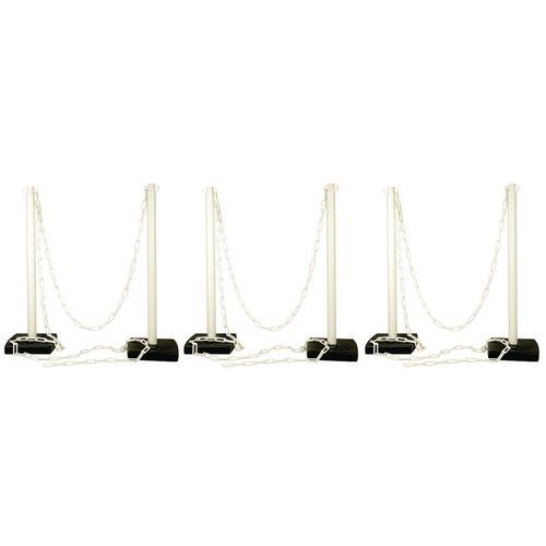 Paletto in PVC bianco da 90 cm,