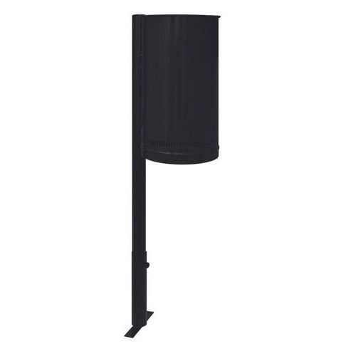 Cestino gettacarte forato per esterni nero,