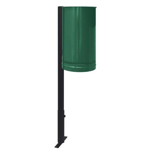 Cestino gettacarte forato per esterni verde,
