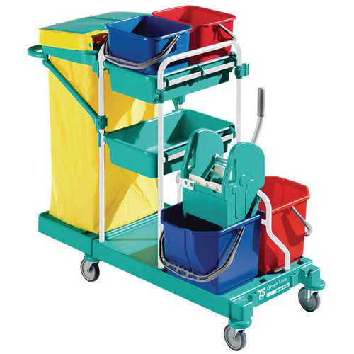 Carrello Per Le Pulizie Green-Line Verde,