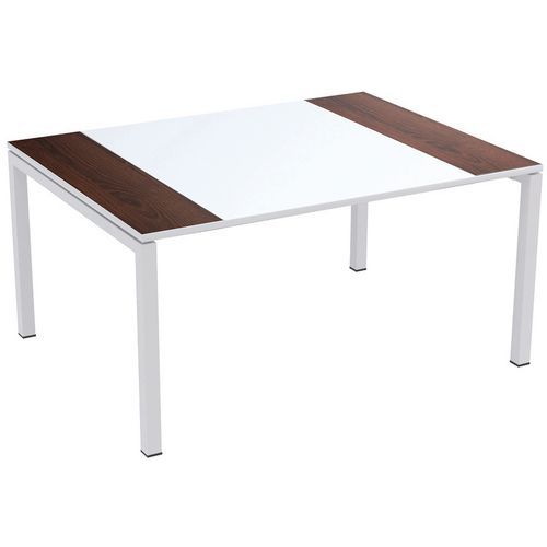 Tavolo da riunione Easydesk 150x114cm ripiano wengé,