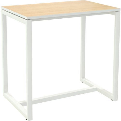 Tavolo da riunione in piedi Easydesk 114x75cm ripiano faggio,