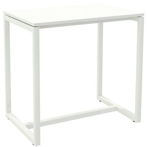 Tavolo da riunione in piedi Easydesk 114x75cm ripiano bianco,