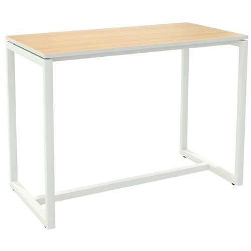Tavolo da riunione in piedi Easydesk 150x75cm ripiano faggio,
