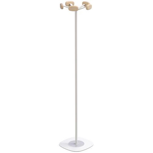 Attaccapanni Sherwood bianco 5 appendini legno,