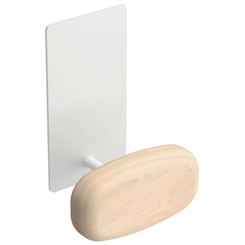 Appendino da parete magnetico Sherwood - Legno e bianco,