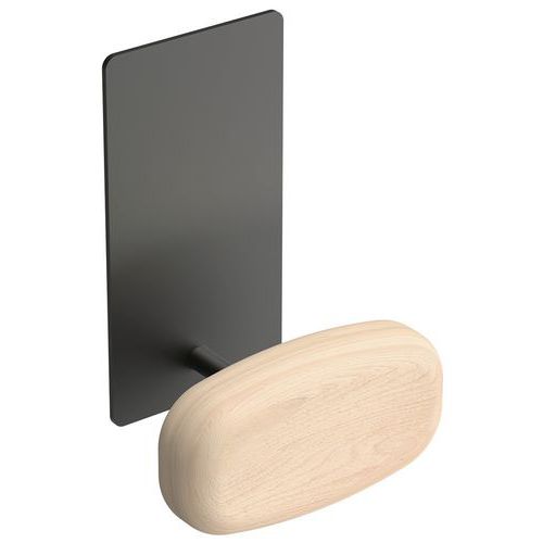 Appendino da parete magnetico Sherwood - Legno e nero,