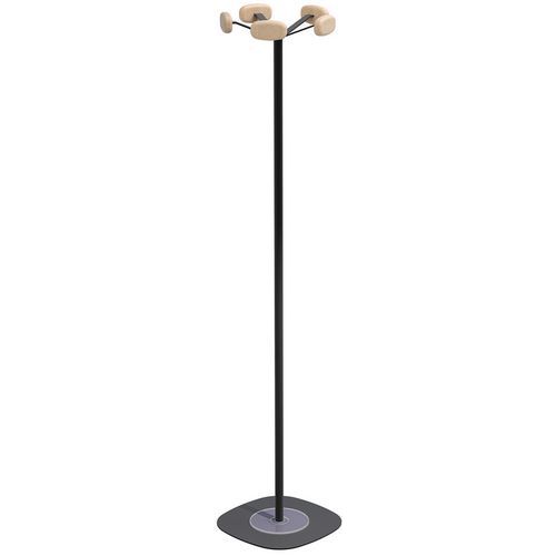 Attaccapanni Sherwood nero 5 appendini legno,