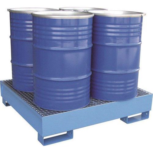 Vasca per 4 fusti da 200 L,