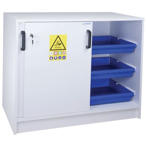 Armadio in PVC - Per banco 2 ante e 2 scomparti,