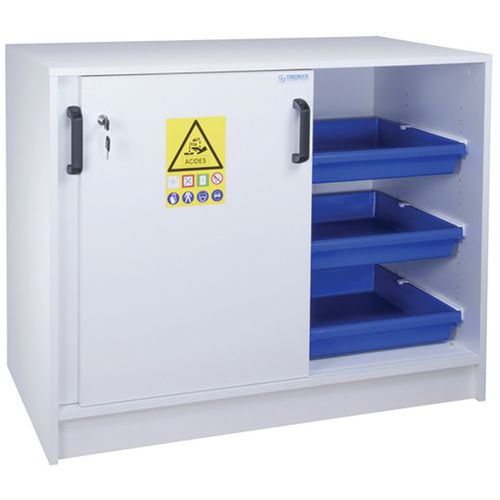 Armadio in melaminico per banco 2 ante e 2 scomparti,