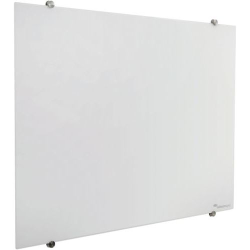Lavagna in vetro 100x150 cm bianco con vetro di sicurezza,