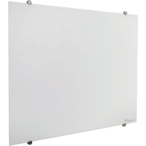 Lavagna in vetro 100x200 cm bianco con vetro di sicurezza,