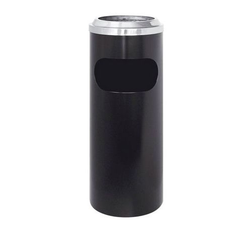 Posacenere gettacarte tondo con tondino reggisacco,