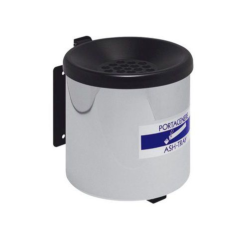 Posacenere a muro rovesciabile inox,