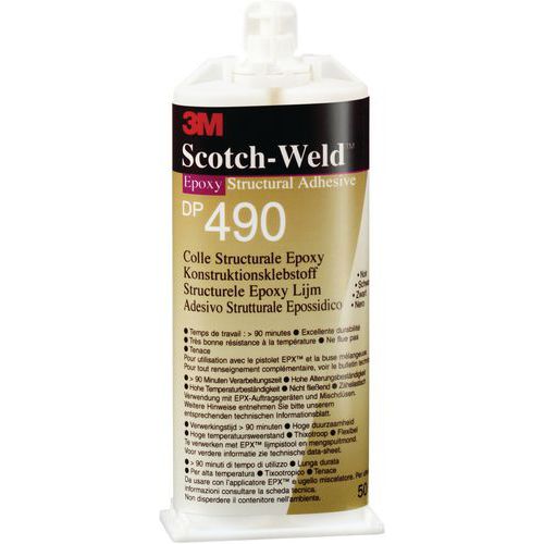 Colla strutturale epossid 3M™ Scotch-Weld™ DP490 nero 50 mL,