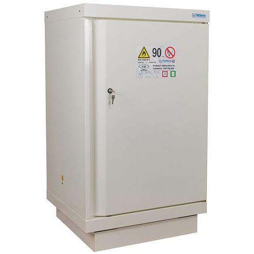 Armadio multirischio per banco 1 anta 2 scomparti 2x28 L,