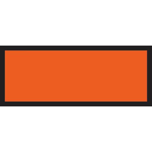 Cartello (pannello di pericolo arancio) ADESIVO CM 30X12,