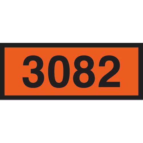 Cartello (pannello di pericolo arancio) ADESIVO CM 30X12 3082,