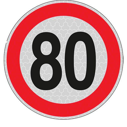 Cartello (limite di velocità) 80,