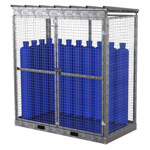 Riparo a griglia per bombole del gas trasportabile-2mx1m,