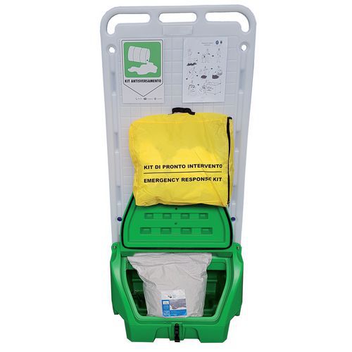 Kit assorbente stazione mobile con borsa CHEM,