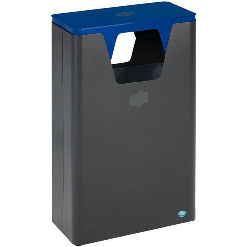 Cestino WSG 82 in mica di ferro - Copertura blu,