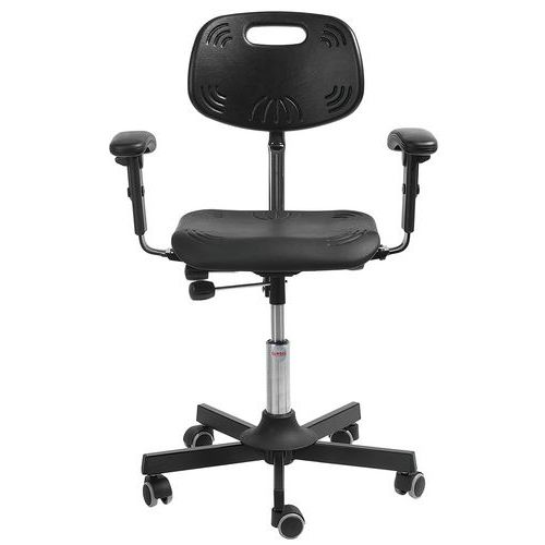 Sedia da officina Classic - Bassa - Rotelle, Easy rolling,