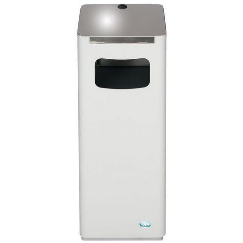 Pattumiera per raccolta differenziata WSG 25 R-Grigio chiaro,