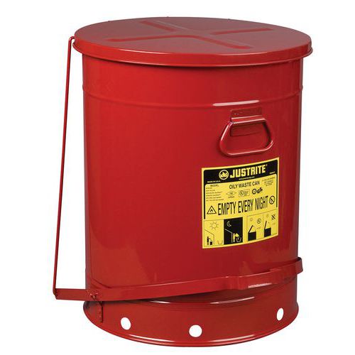 Bidone di sicurezza rosso 80 L,