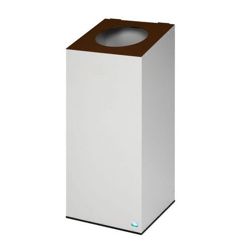 Pattumiera raccolta diff WSG 38 grigio chiaro-Testa marrone,